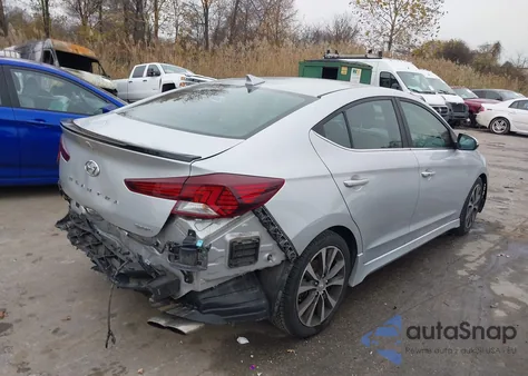 2019 Hyundai Elantra Sport из США, поврежденный, VIN KMHD04LB6KU814375
